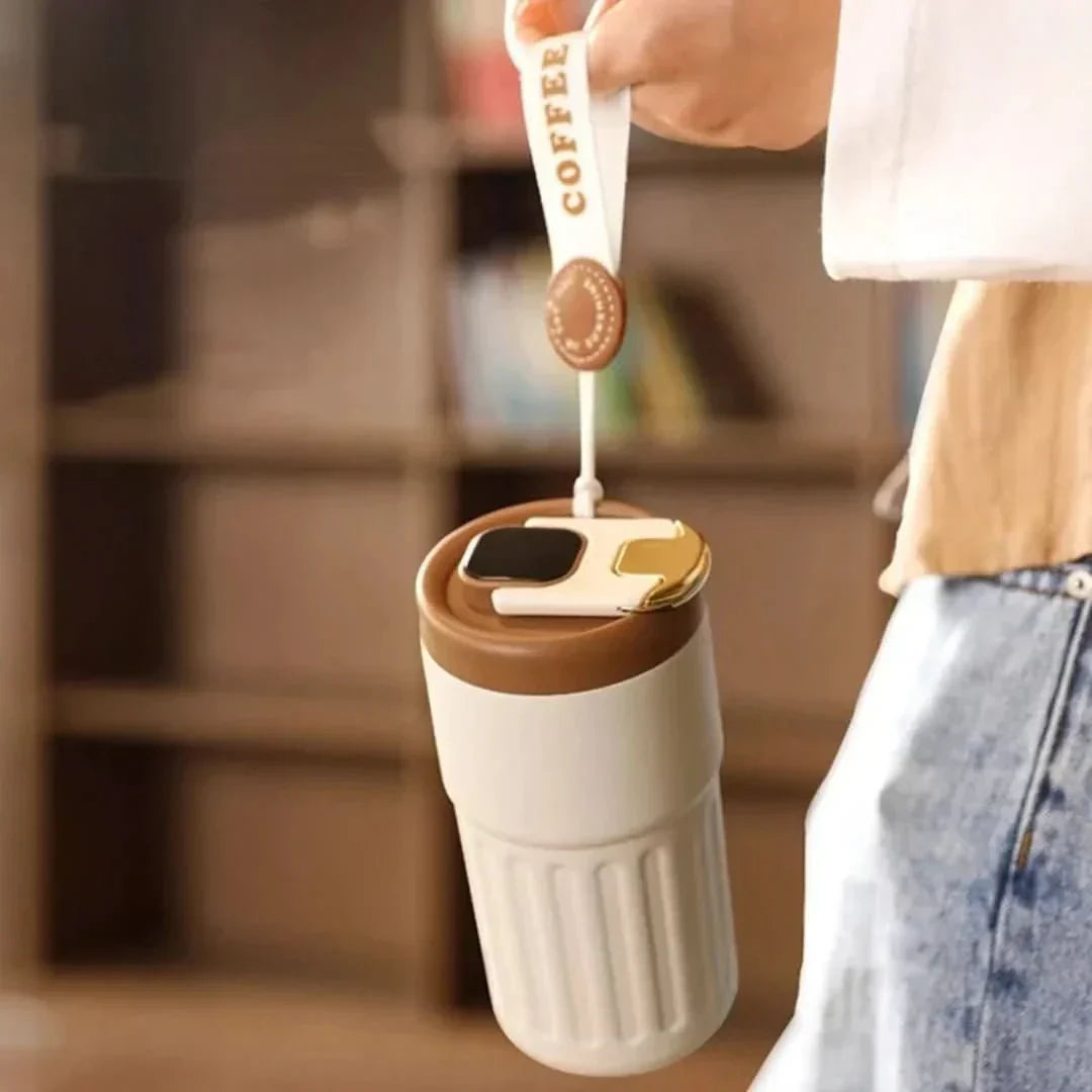 Thermos with a precise temperature display