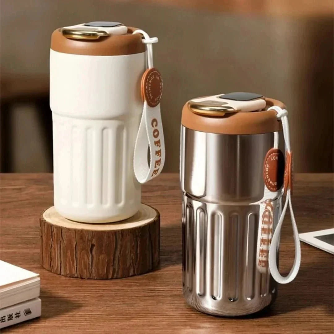 Thermos with a precise temperature display