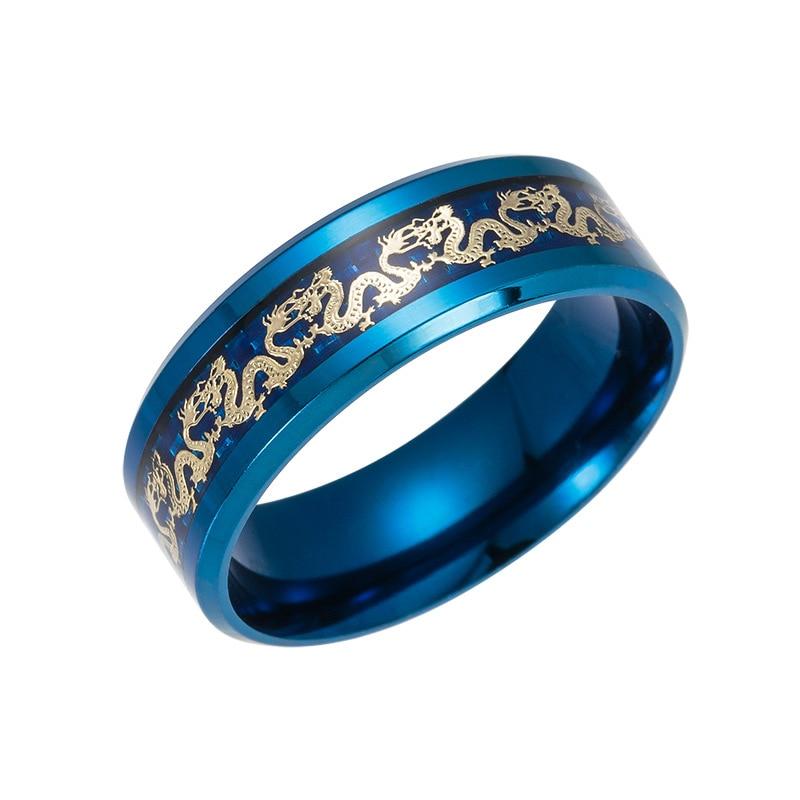 Titanium Steel Dragon Rings