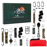 24 Day Countdown Calendar: Outdoor Survival Gear