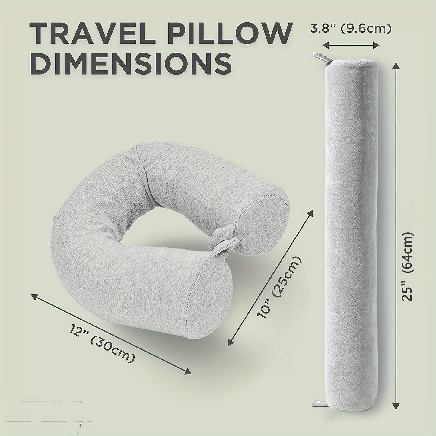 TravelEase Adjustable Travel Pillow – Support and Comfort