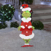 TWINKLON – Décoration de Noël LED extérieure Grinch pour jardin
