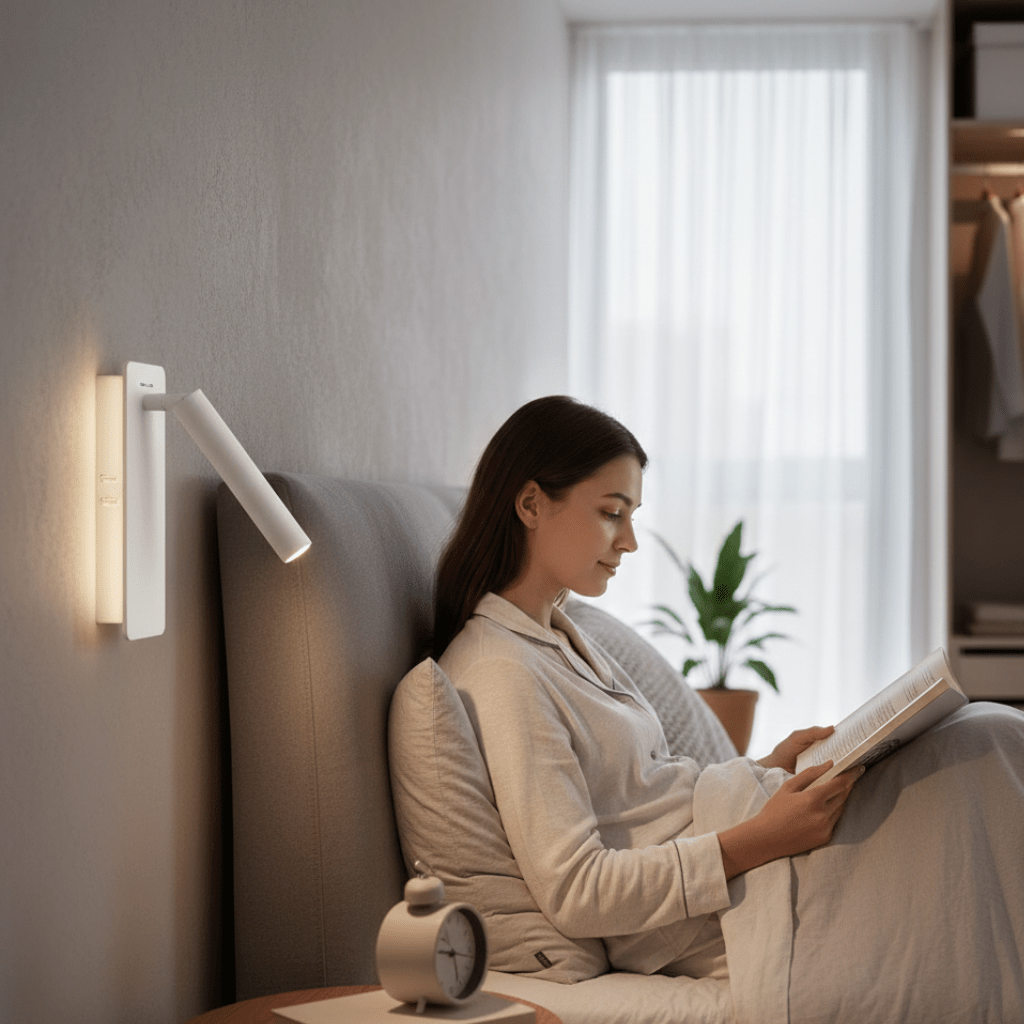 TWIRLLITE – Rotatable LED Lamp for Flexibly Adjustable Bed Lighting