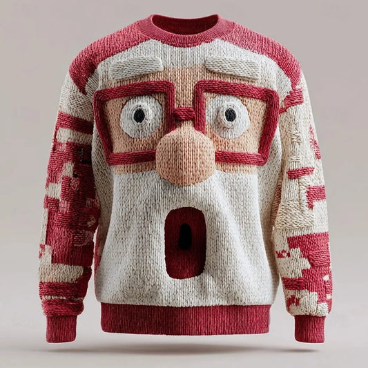 Pull de Noël unisexe en 3D