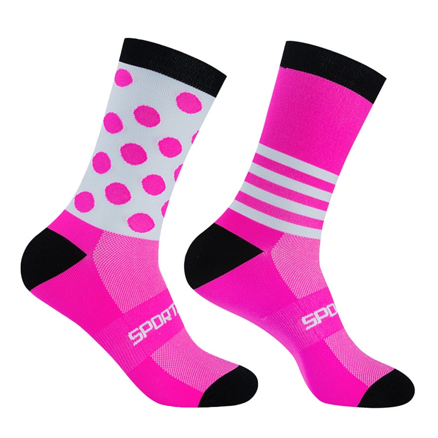 Chaussettes de sport colorées unisexes