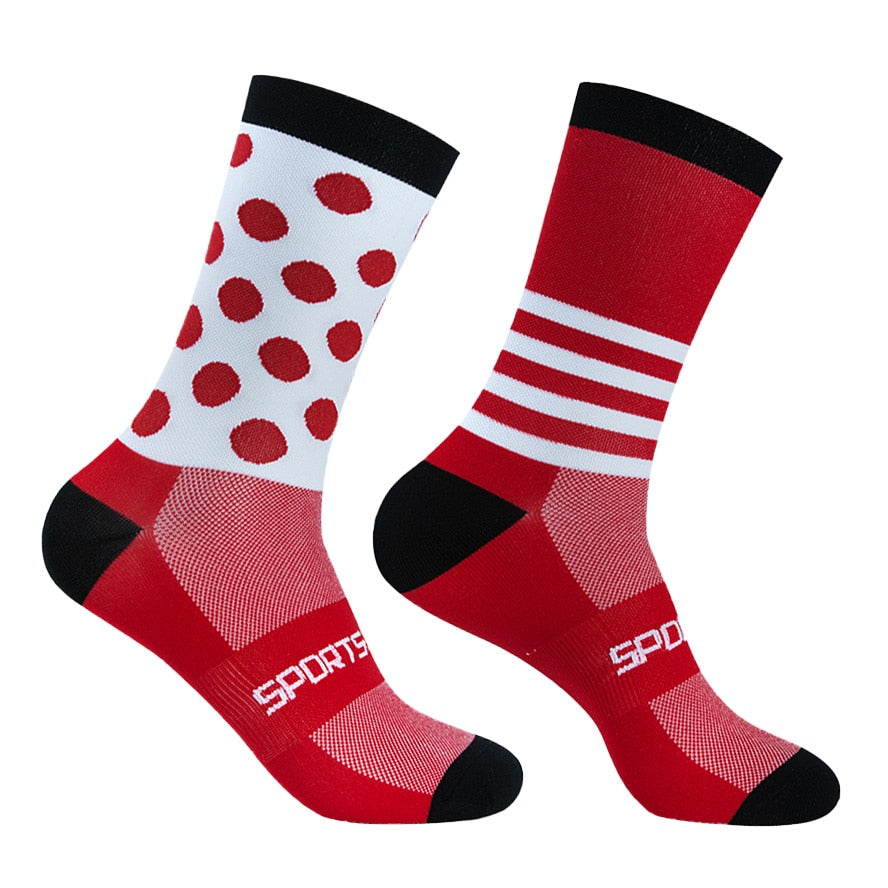 Chaussettes de sport colorées unisexes