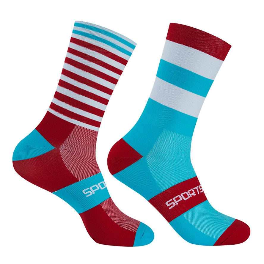 Chaussettes de sport colorées unisexes