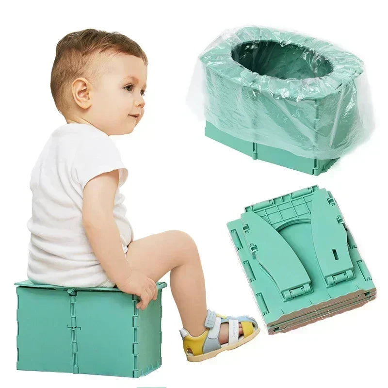Unisex Portable Foldable Baby Potty Seat for On-the-Go Training