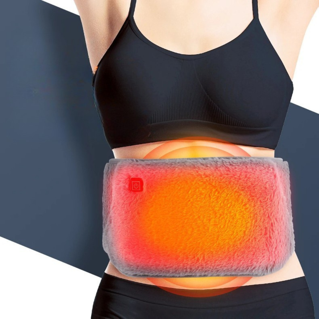 USB Heating Belt with Temperature Control – Soft Velvet for Heating the Waist and Hands, 45-65°C, Portable, 105 x 20 cm