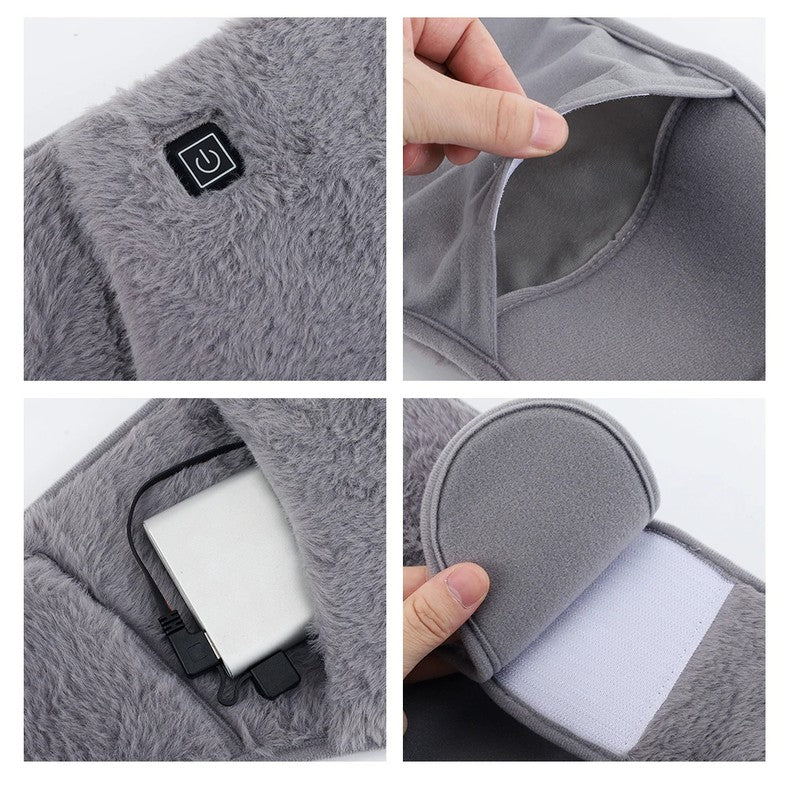 USB Heating Belt with Temperature Control – Soft Velvet for Heating the Waist and Hands, 45-65°C, Portable, 105 x 20 cm