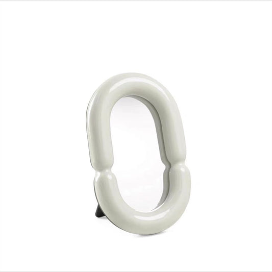 Vanilla Ceramic Makeup Mirror