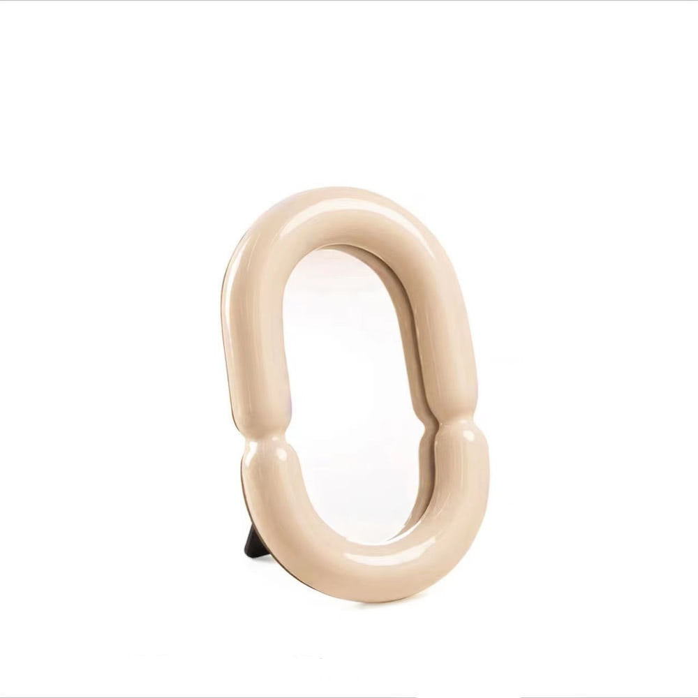 Vanilla Ceramic Makeup Mirror