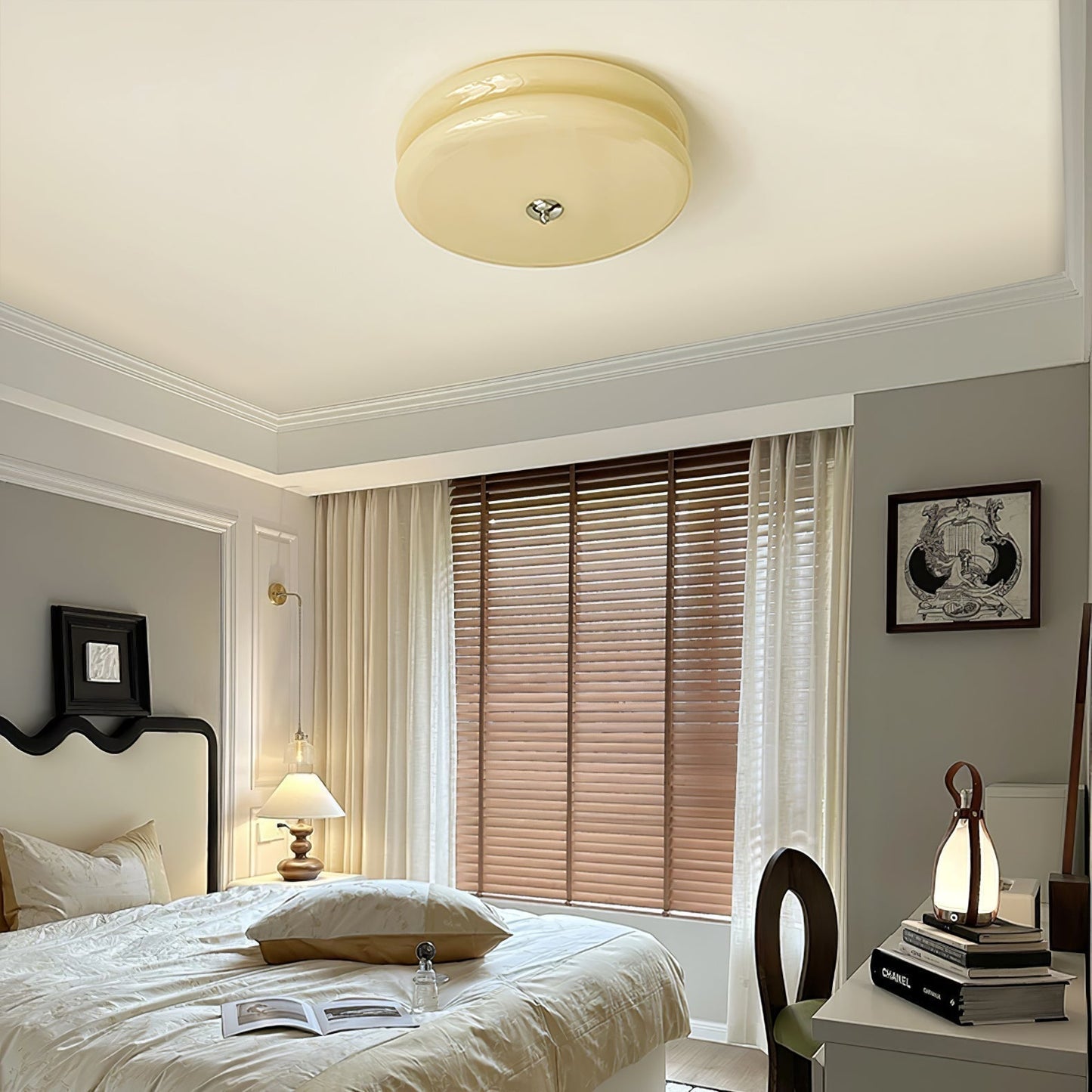 Vintage Ceiling Lamp Art Deco Design