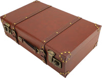 Valise vintage en cuir pour cabine avec serrure en alliage – Heritage Brown