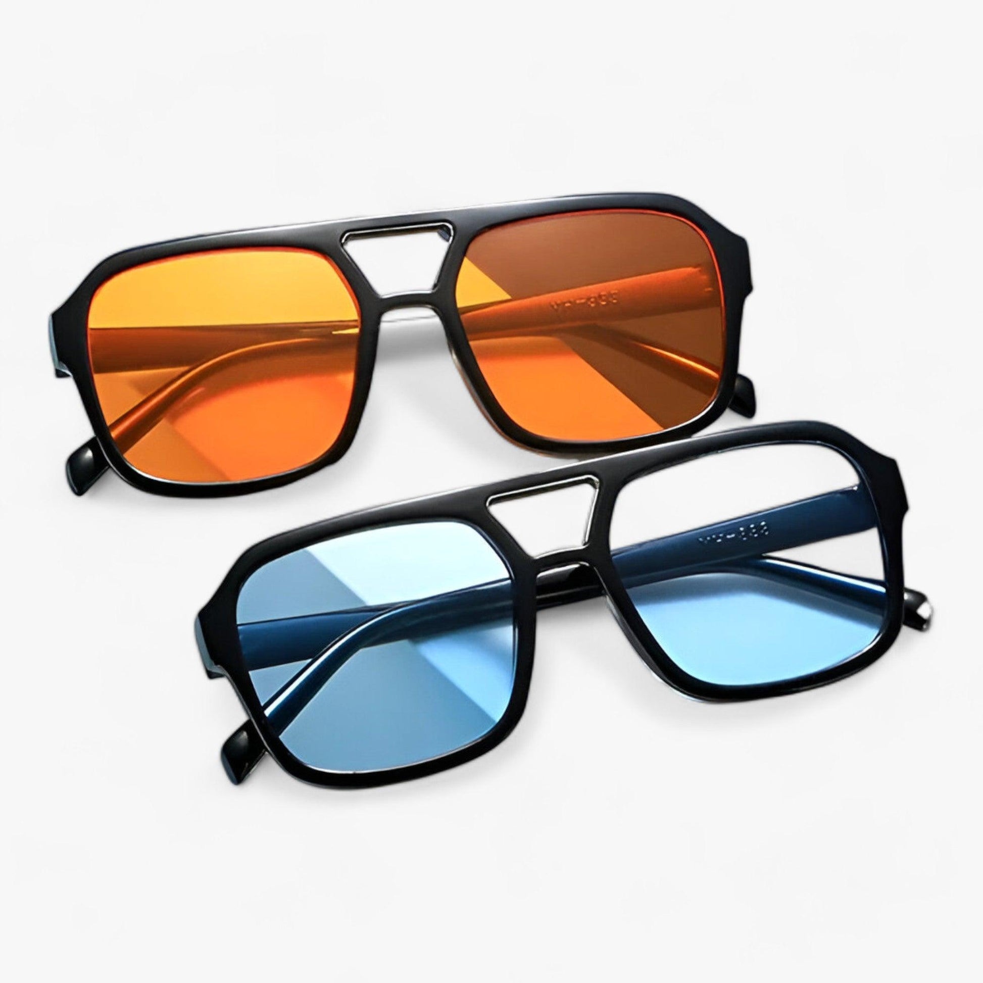Vintage Square Sunglasses with UV400 Protection