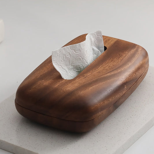 Boîte à mouchoirs en noyer - Design élégant et fonctionnel