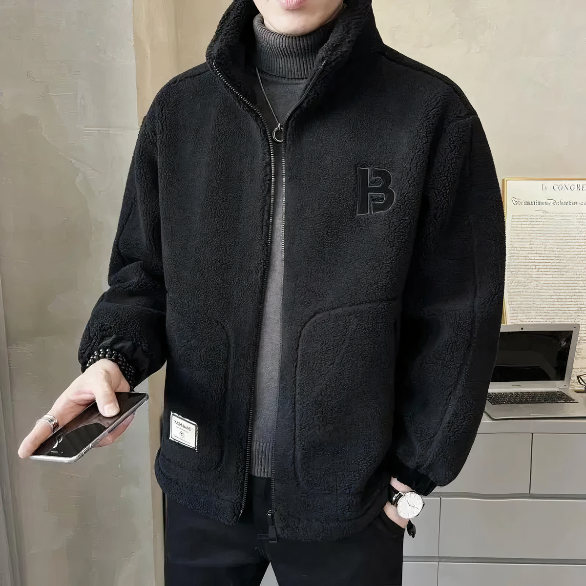 Veste polaire chaude - confort thermique et style adapté à l'hiver