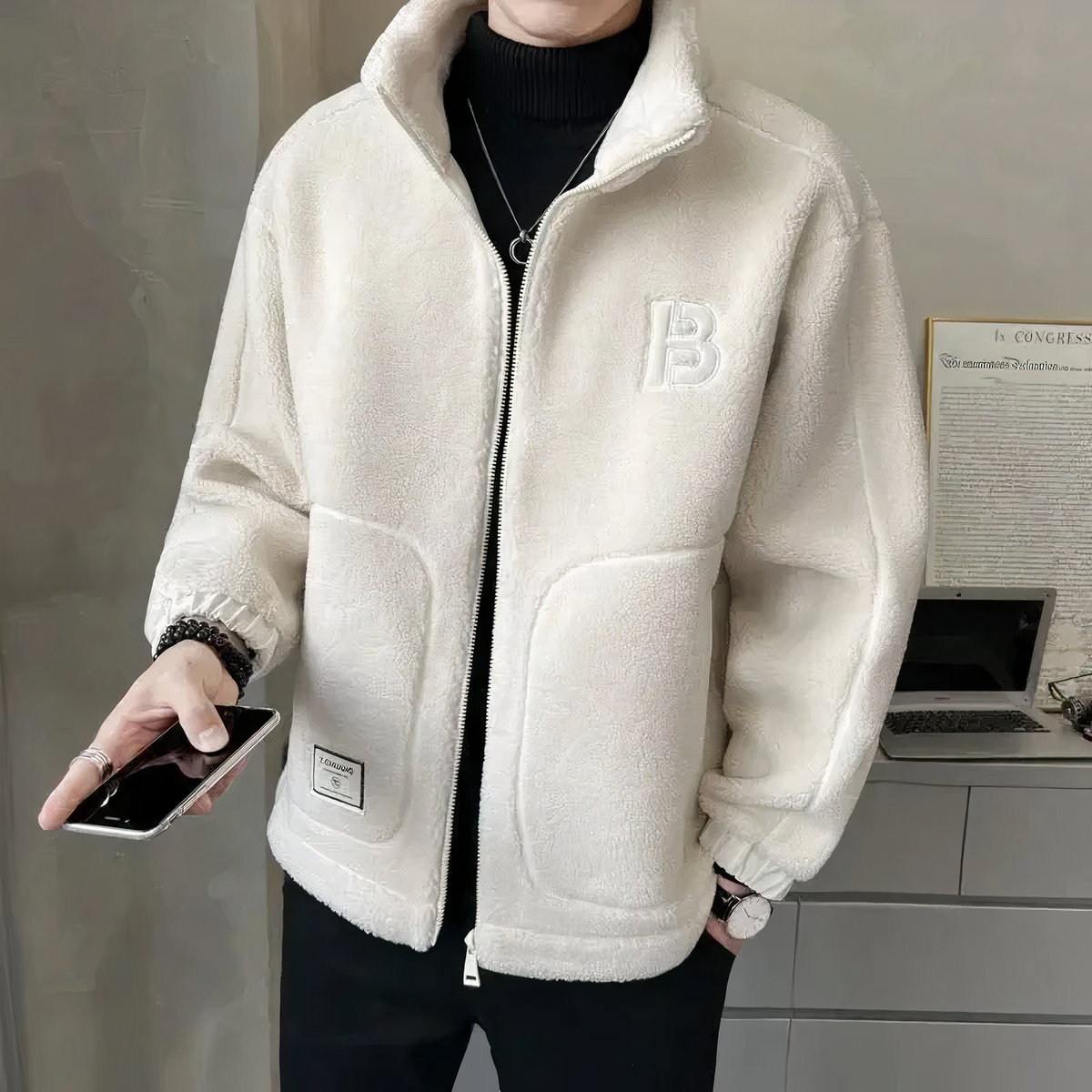 Veste polaire chaude - confort thermique et style adapté à l'hiver