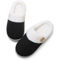 Zapatillas de casa acogedoras para clima frío con suela antideslizante