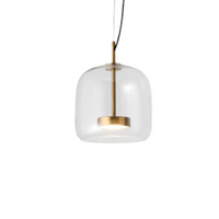 Suspension rétro avec lumière ambre pour espaces chaleureux