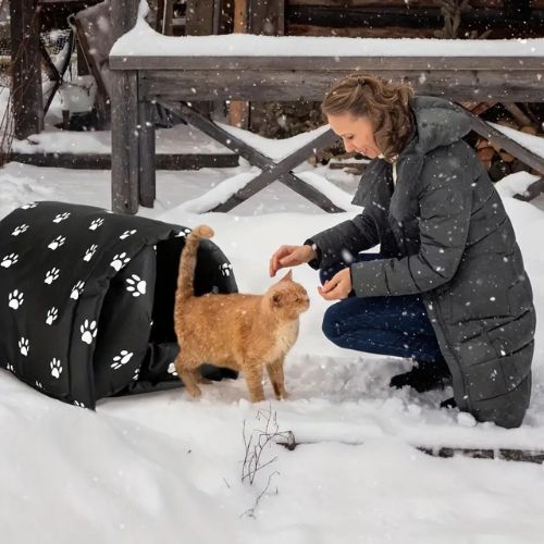 Waterproof and Warm Outdoor Cat House