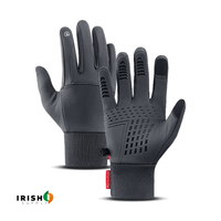 Waterproof Thermal Winter Cycling Gloves with Touchscreen Fingers, Grip Palm, and Windproof Cuffs