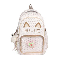 Whimsical Cat Print Backpack