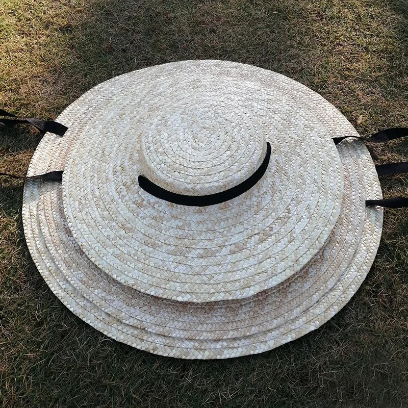 Wide Brim Flat Top Sun Hat