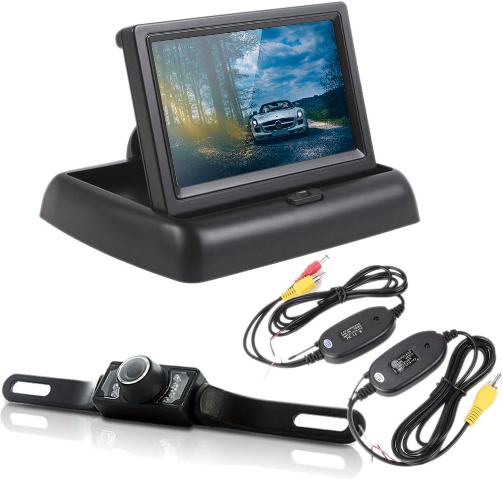 Wireless Backup Camera with 4.3-inch (10.9 cm) LCD Monitor