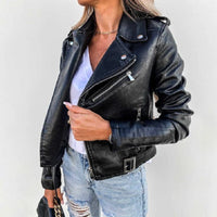 Women's Biker Jacket - Casual Jacket for Everyday Wear and Special Occasions