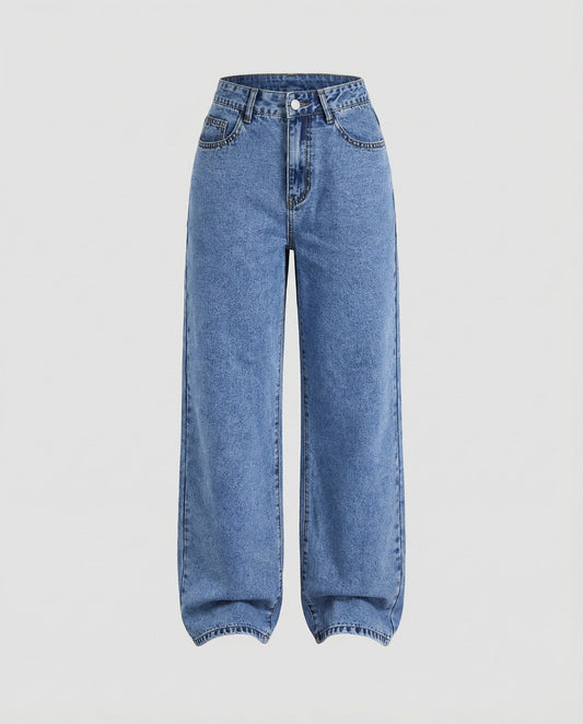 Jean classique large pour femme