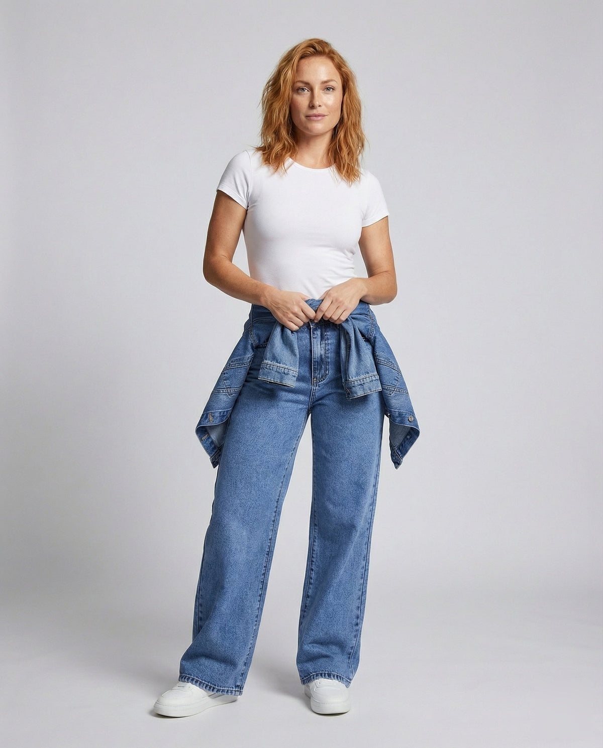Women's Classic Wide-Leg Denim Jeans
