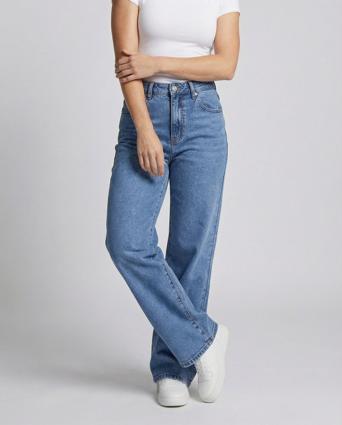 Women's Classic Wide-Leg Denim Jeans
