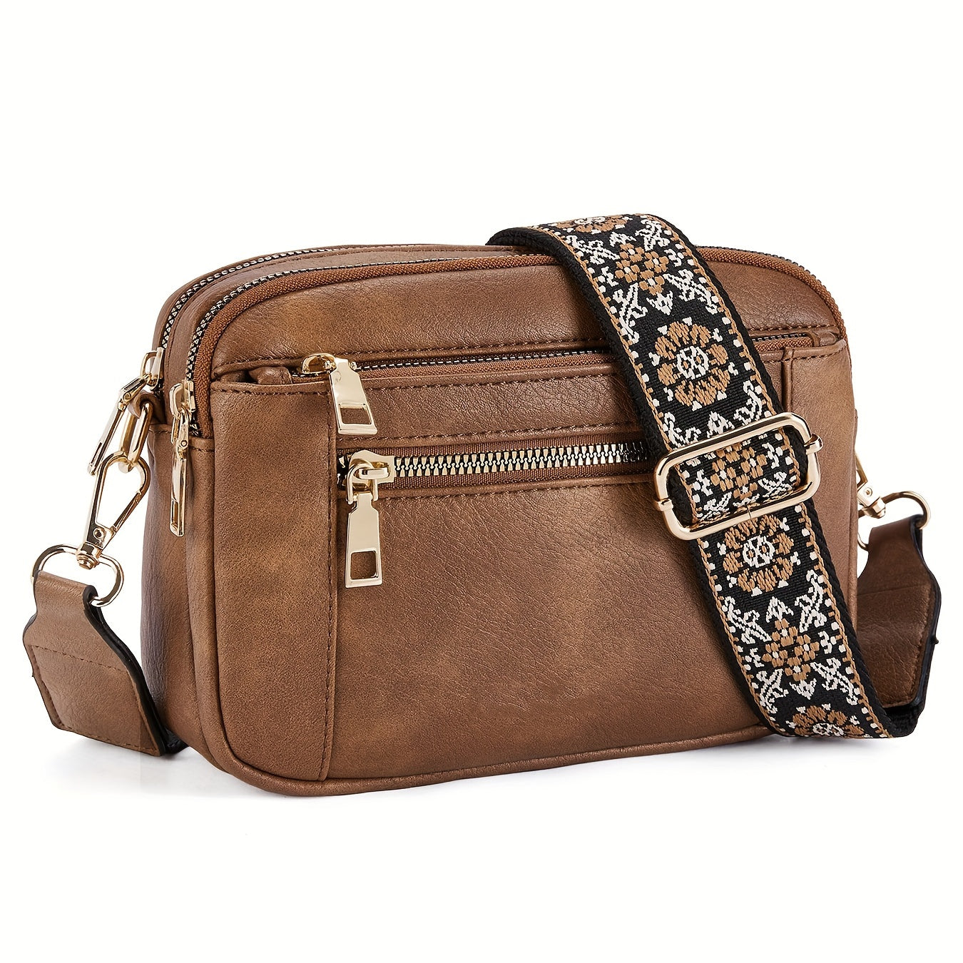 Women's Crossbody Bag Boho-Chic Vegan Leather