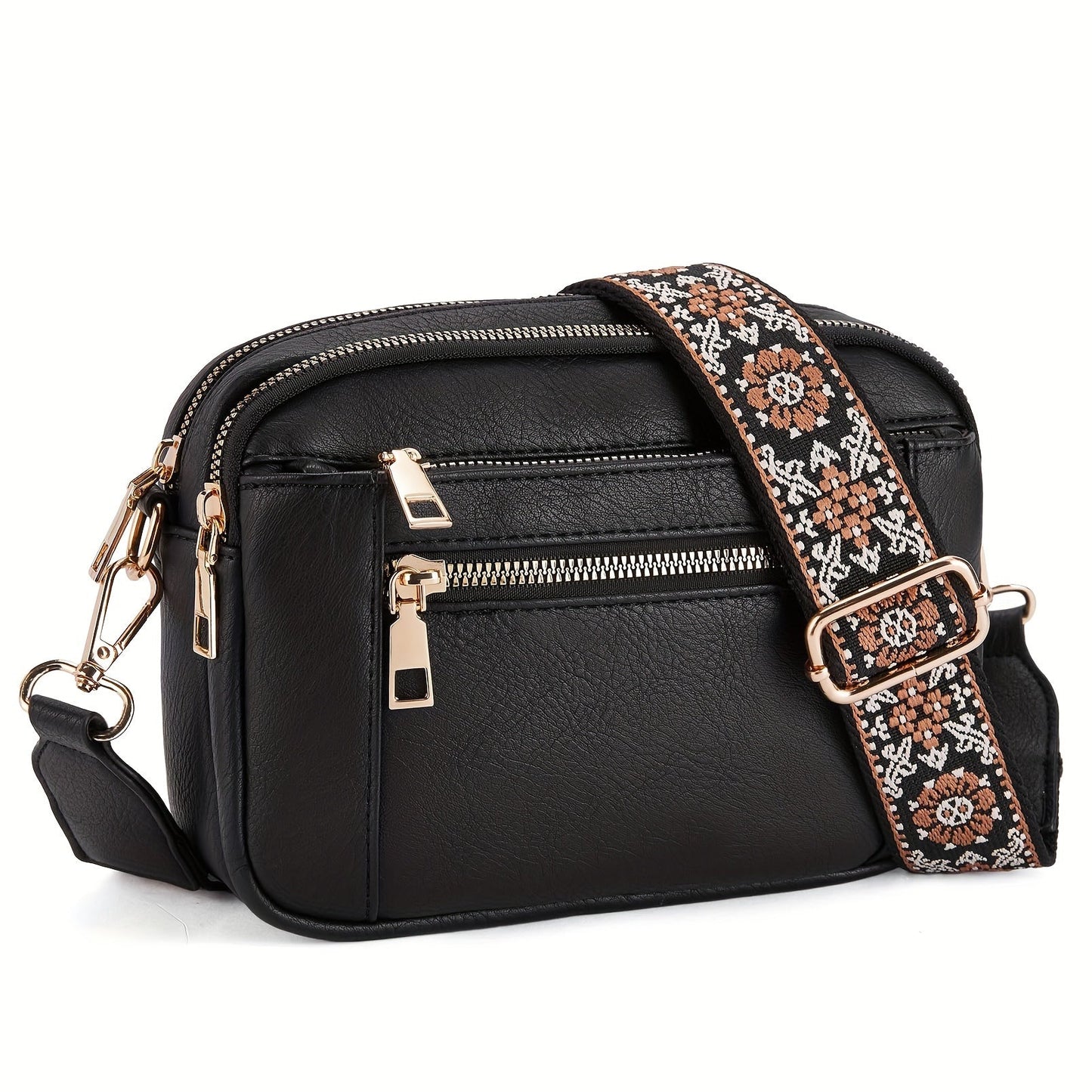 Women's Crossbody Bag Boho-Chic Vegan Leather