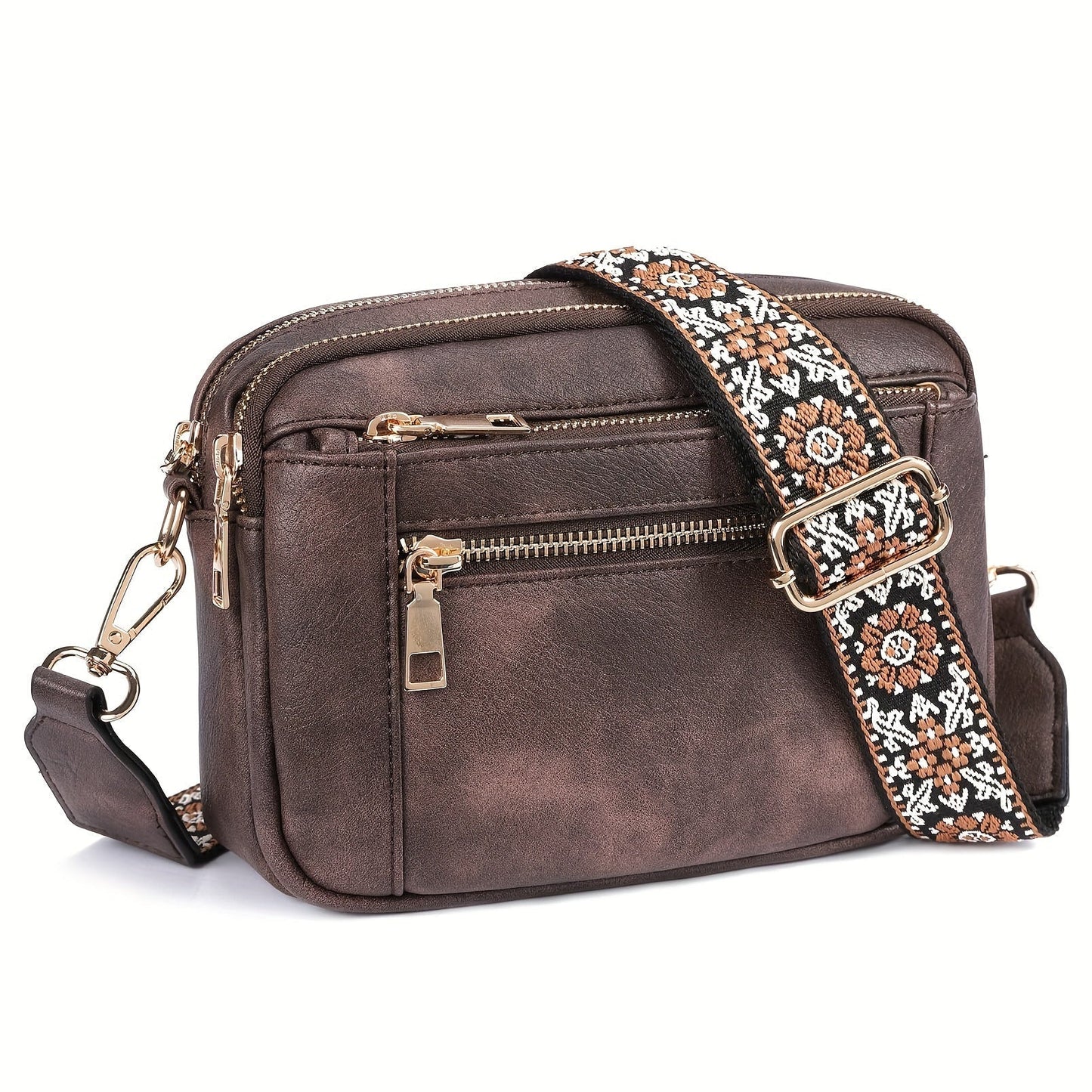 Women's Crossbody Bag Boho-Chic Vegan Leather