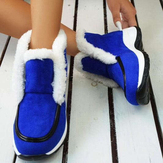 Bottines compensées rembourrées pour femme