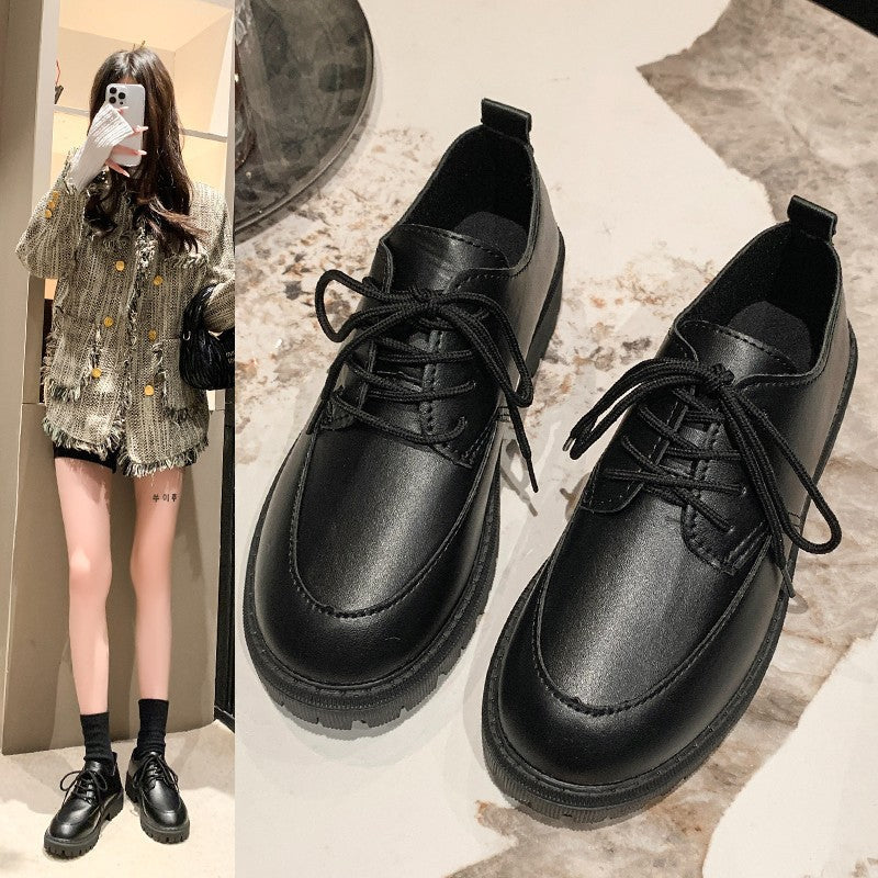 Women's Derby Lace-Up Shoes with Lug Sole, Padded Comfort Footbed, and Subtle Platform
