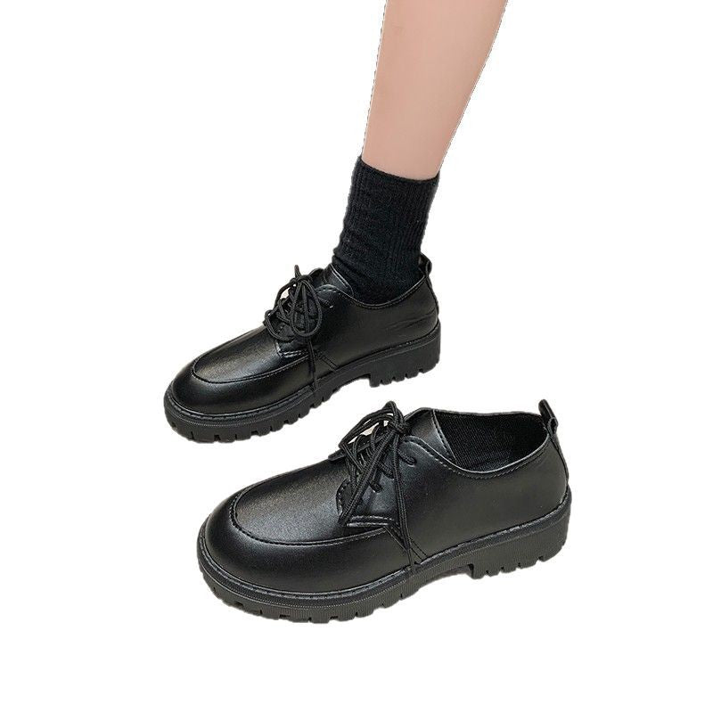 Women's Derby Lace-Up Shoes with Lug Sole, Padded Comfort Footbed, and Subtle Platform