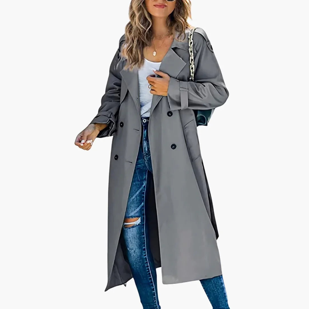 Women's Double-Breasted Trench Coat