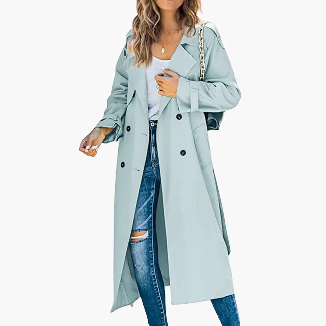 Women's Double-Breasted Trench Coat