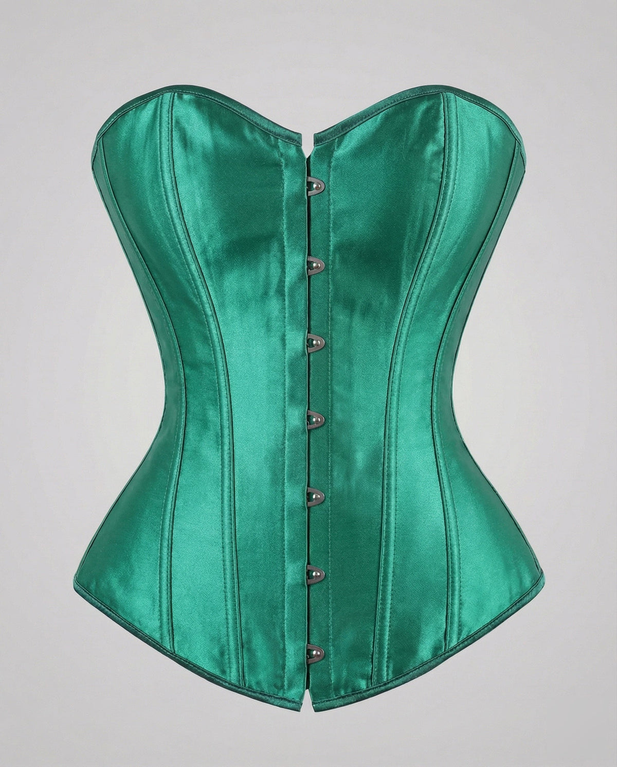 Women's Elegant Satin Corset with Reinforced Boning