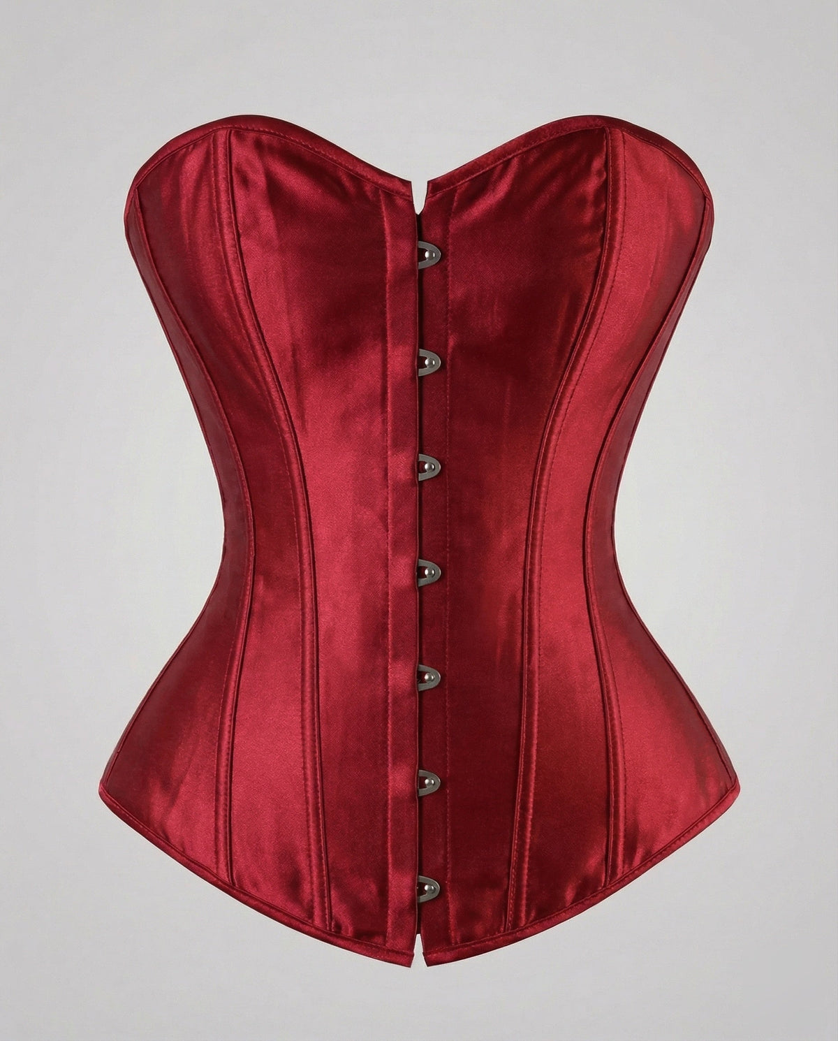 Women's Elegant Satin Corset with Reinforced Boning