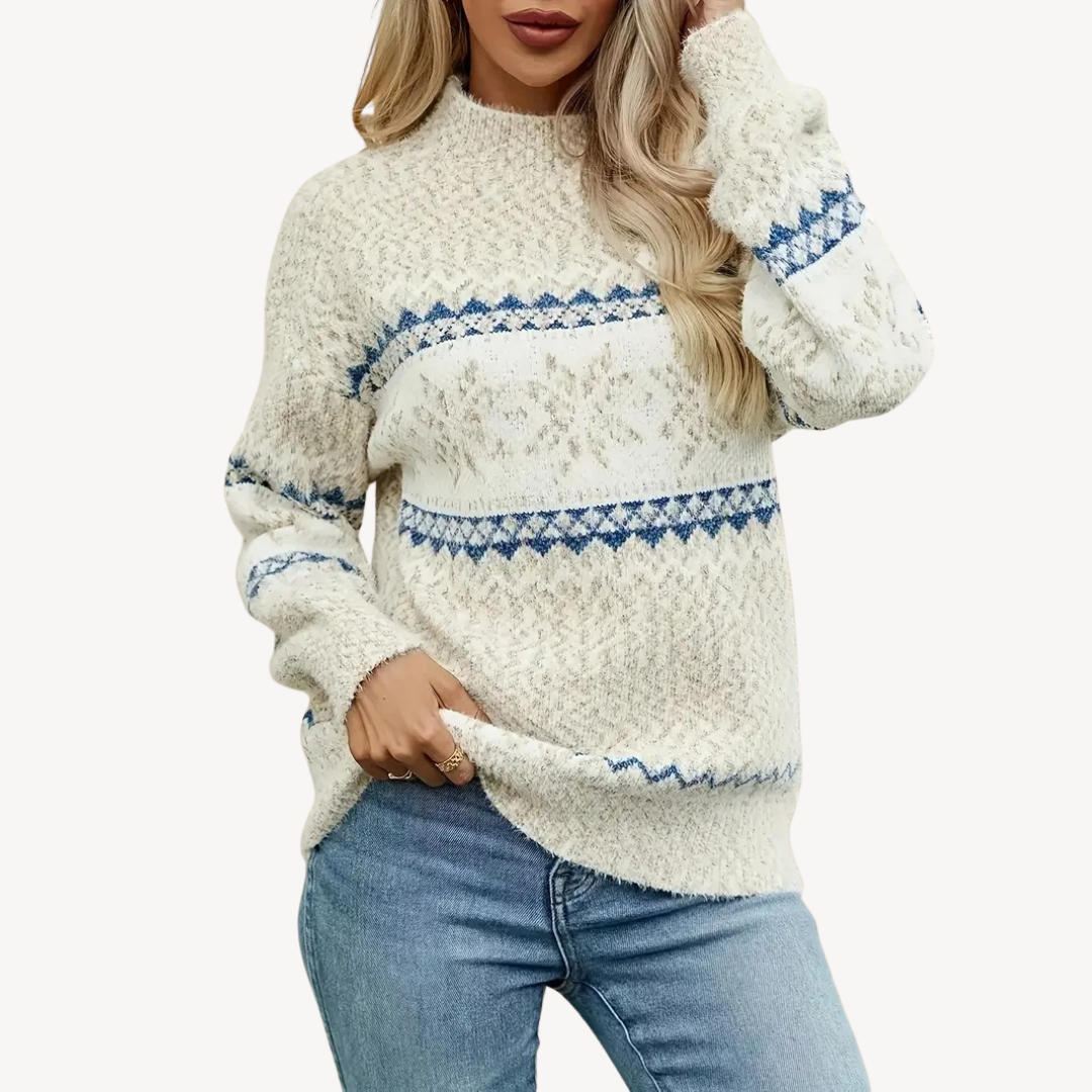 Women's Fair Isle Knit Winter Sweater