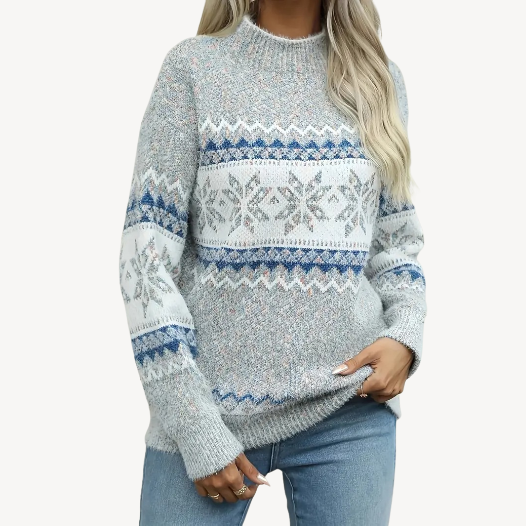 Women's Fair Isle Knit Winter Sweater