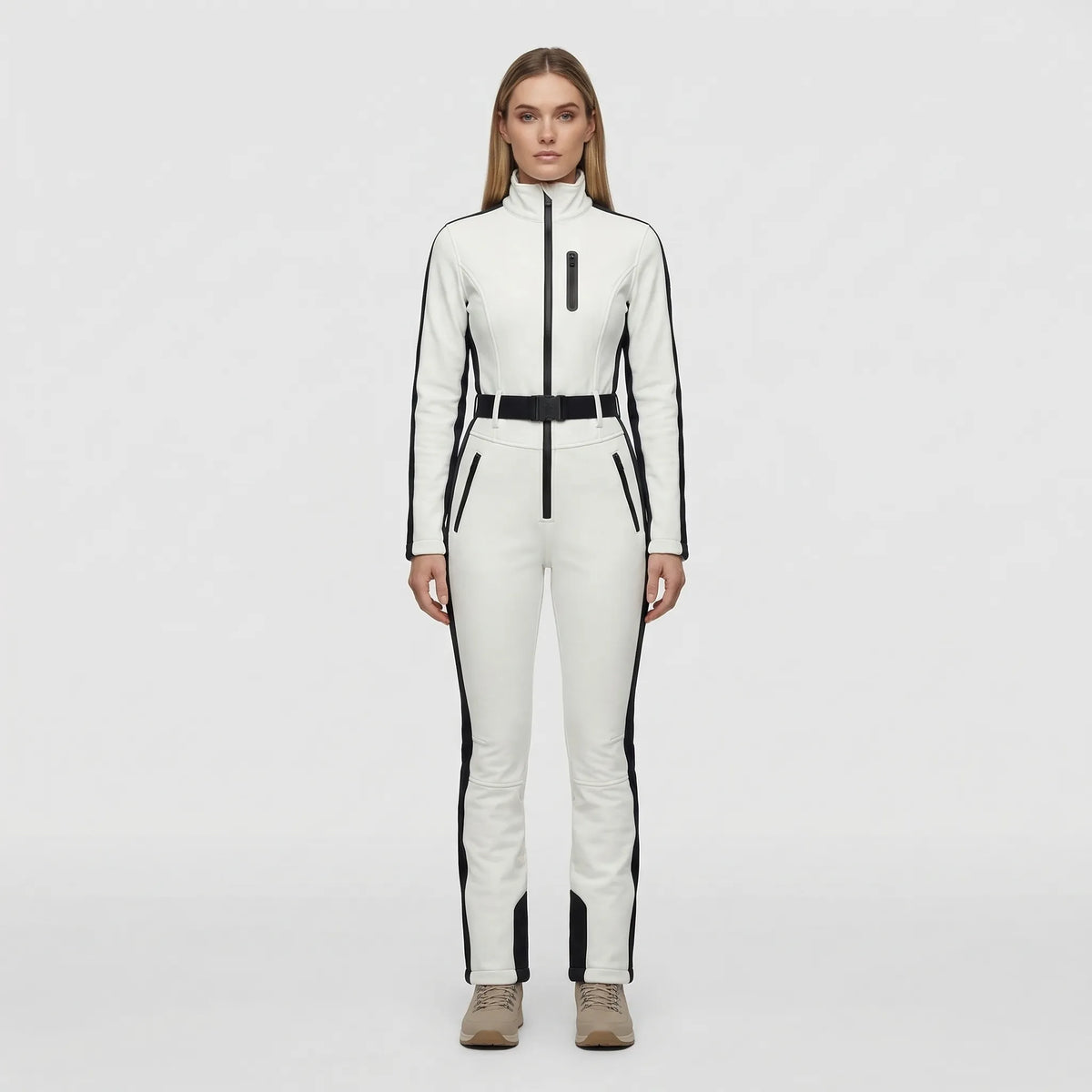 Women's Form-Fitting One-Piece Ski Suit
