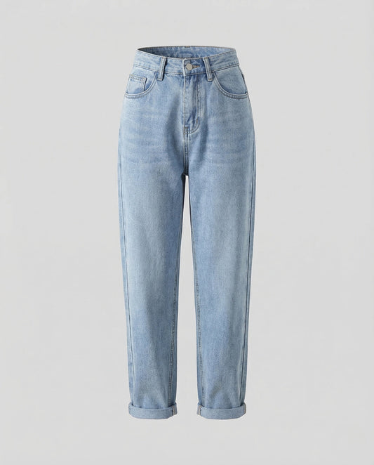 Jean mom taille haute pour femme