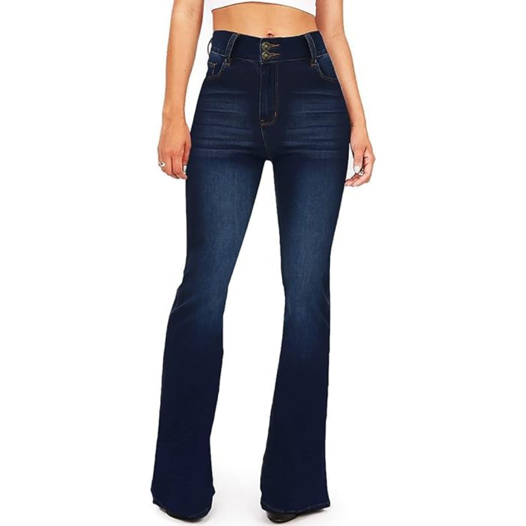 Women's High-Waisted Flared Jeans – Stella