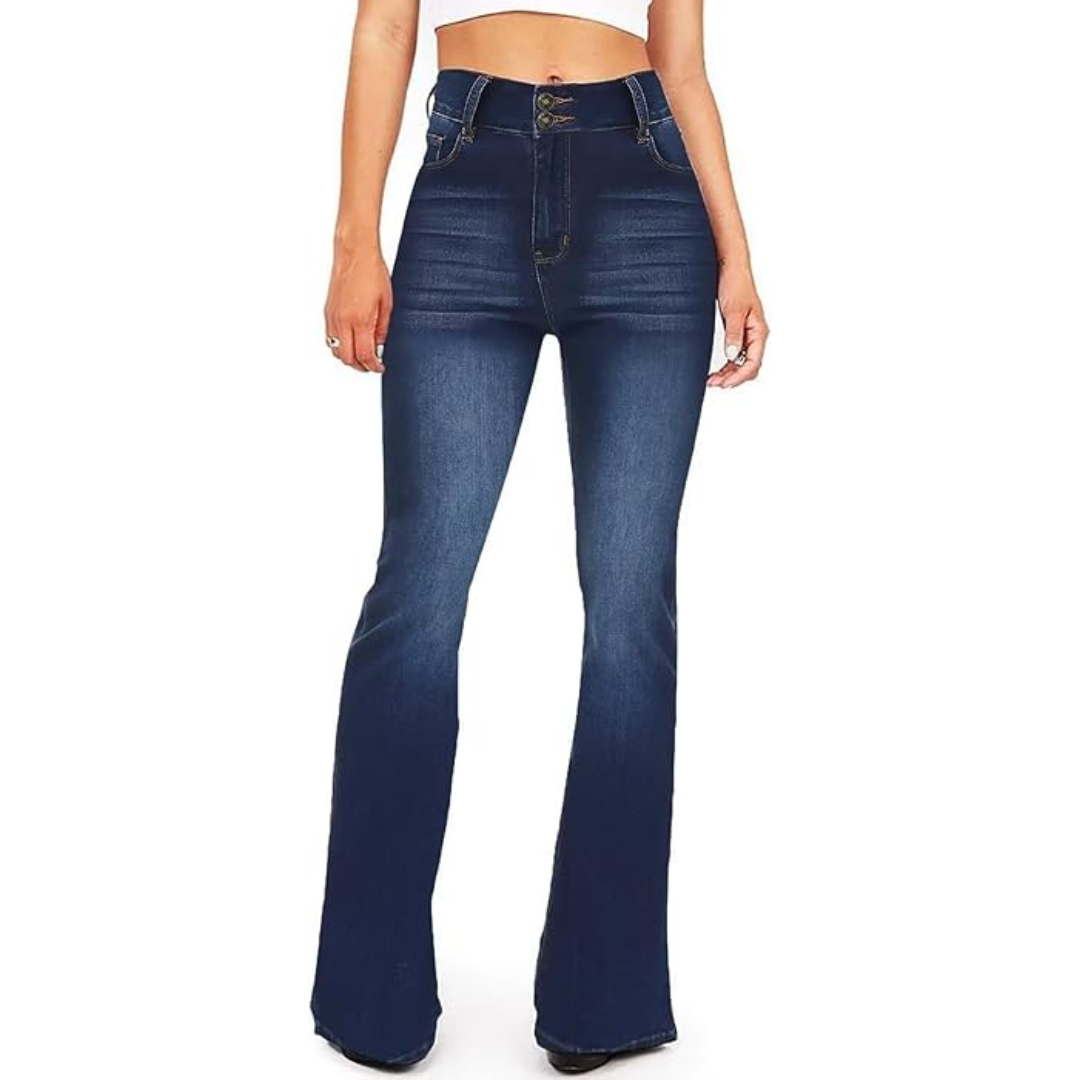 Women's High-Waisted Flared Jeans – Stella