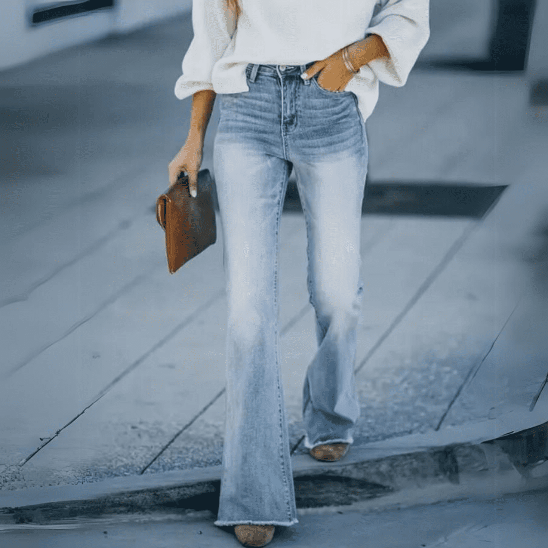 Women's High-Waisted Slim Fit Jeans